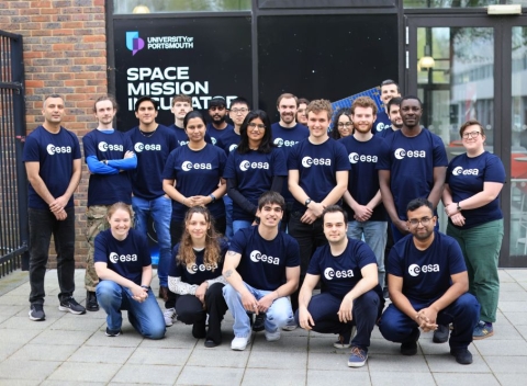 Group shots of the participants who took part in the ESA Concurrent Design Challenge